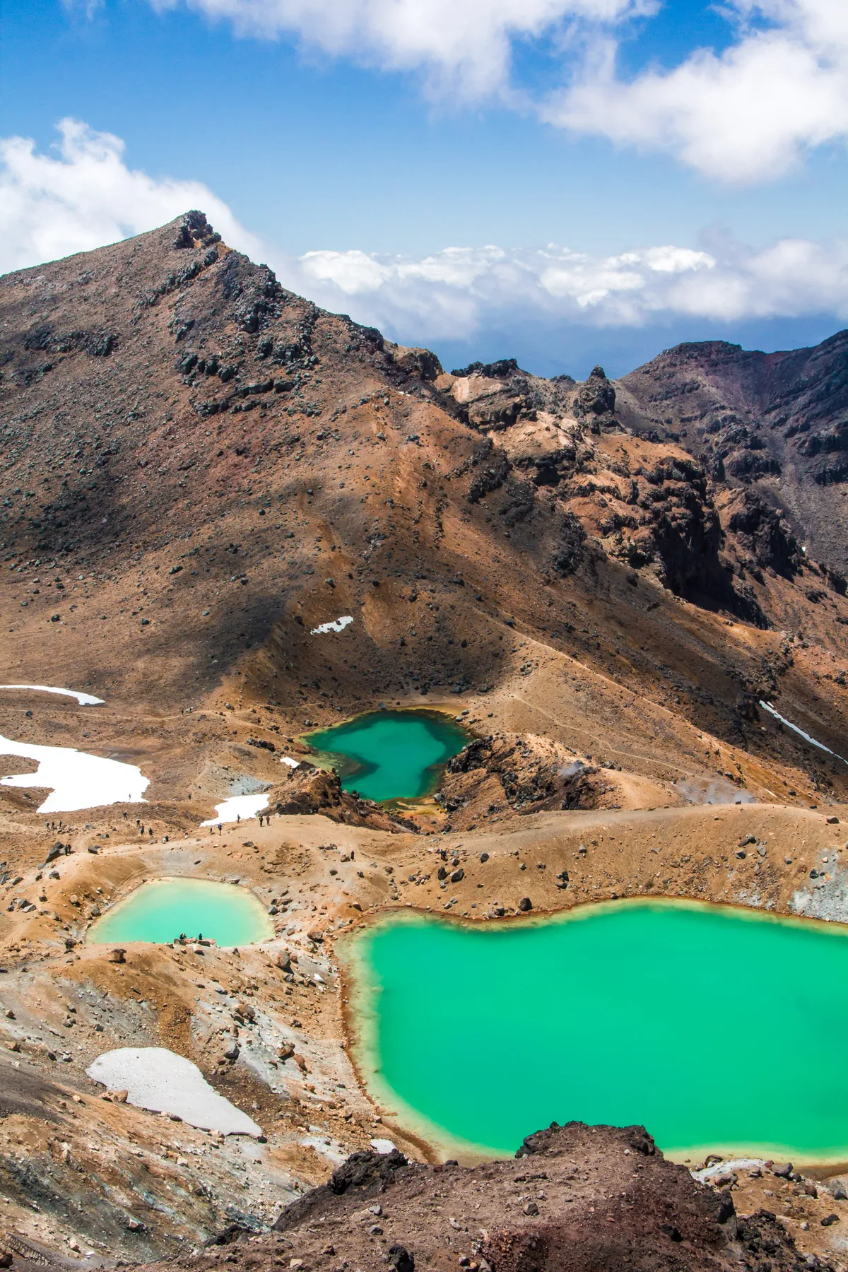 Smaragdgrüne Kraterseen im Tongariro-Nationalpark – Tongariro, Neuseeland